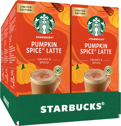 Starbucks pumpkin spice latte oploskoffie - 6 doosjes x 4 zakjes