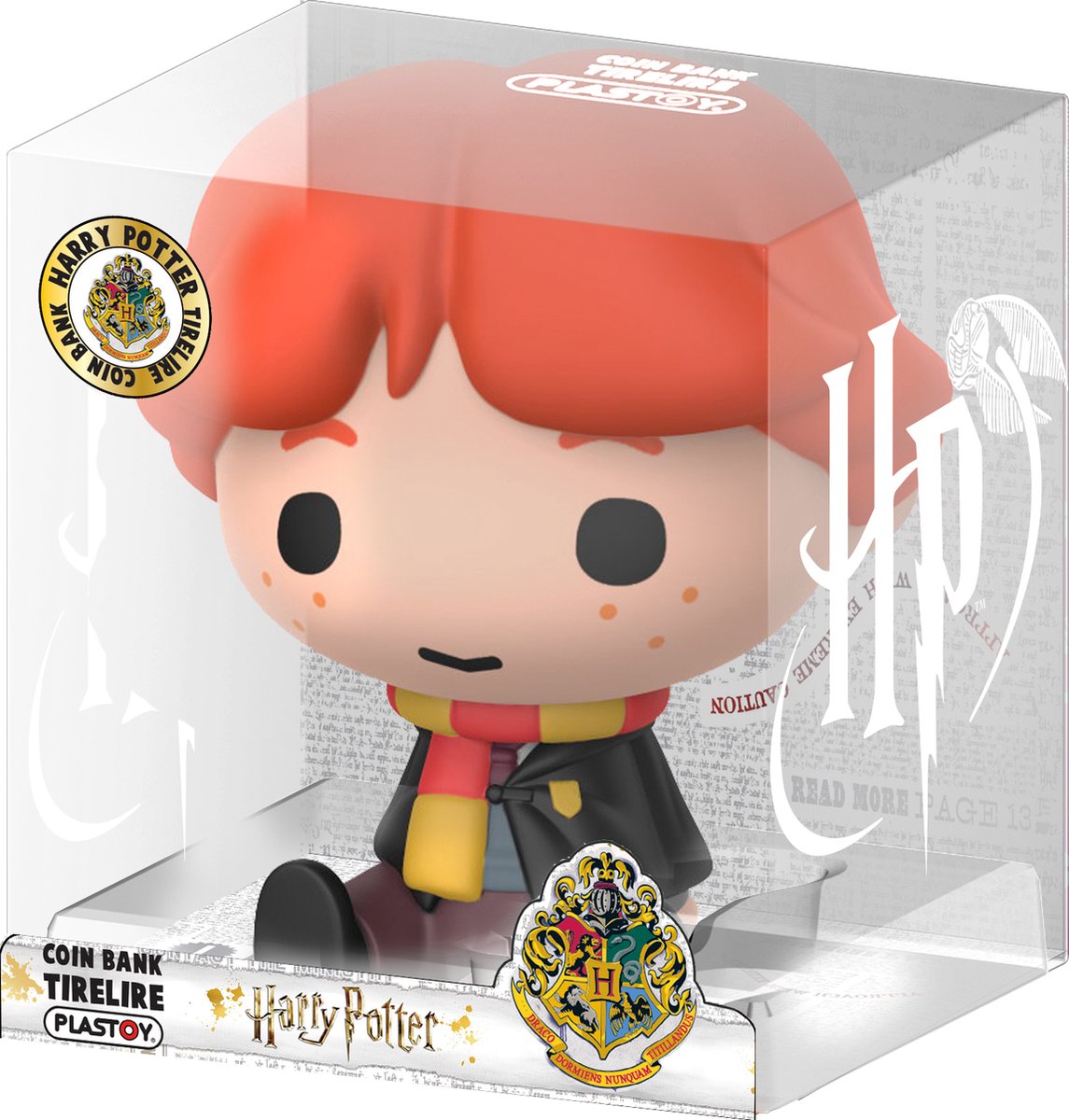 Plastoy harry potter: chibi ron weasley money box