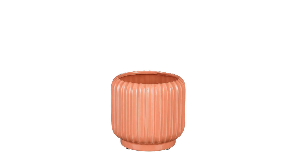 Prizzi pot rond roze - h18,5xd19cm