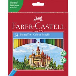 Faber Castell fc-120124 Öko-Buntstifte im Kartonetui mit 24 Stück.