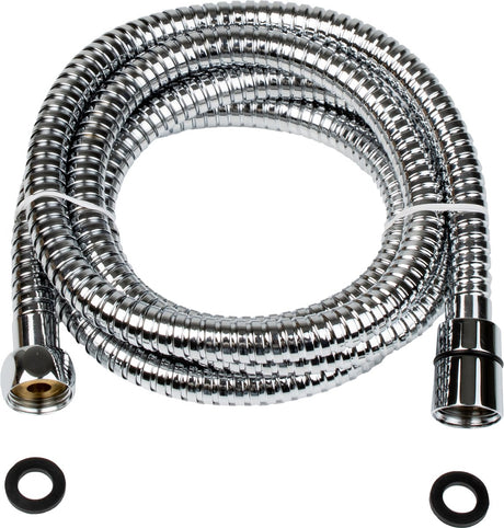 Plieger Napoli Brauseschlauch – Universal – Metall – Chrom – knickfest – verdrehsicher – 200 cm – 10 Jahre Garantie