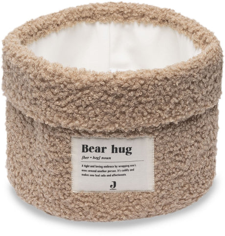 Jollein - commodemandje 14x18cm - commode mandje - boucle - biscuit
