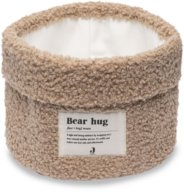 Jollein - commodemandje 14x18cm - commode mandje - boucle - biscuit
