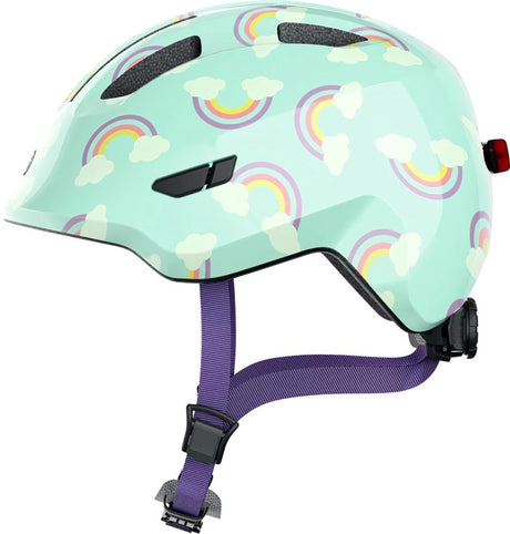 Abus Helms Smiley 3.0 LED Blue Regenbogen S 45-50 cm