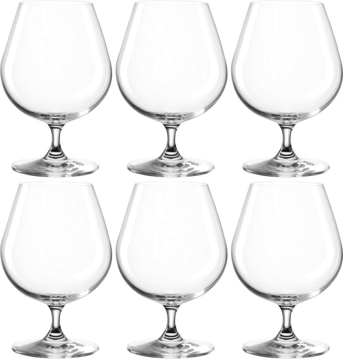 Leonardo ciao+ cognacglas 400ml - set 6