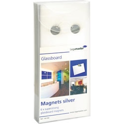 Magnete Legamaster Glassboard 7-181700 Silber 6 Stück