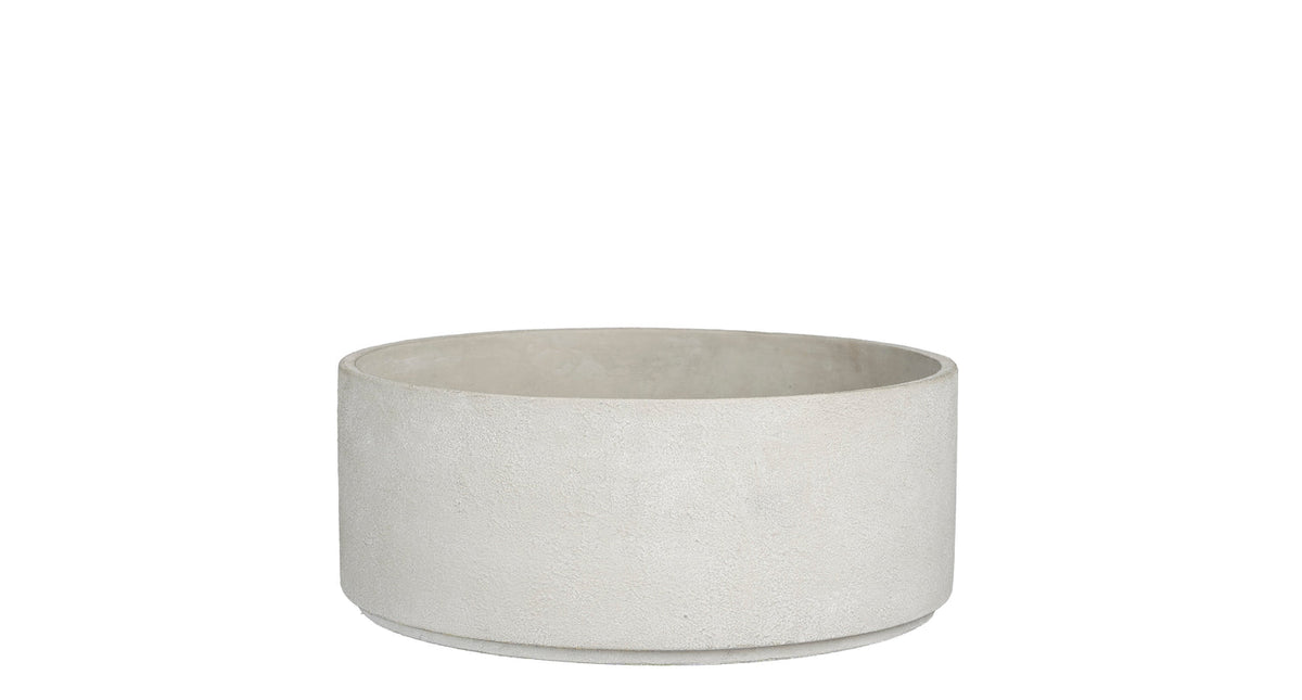 Venezia pot rond l.grijs - h15,5cm