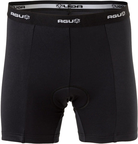 Agu undershort men - fietsonderbroek met zeem - heren - zadelcomfort - slim fit met lange pijp - onzichtbaar onder kleding - zwart - xxl