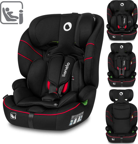 Lionelo Levi i-Size-Autositz 76–150 cm (9–36 kg) – Gruppe 1 2 3 – vorwärtsgerichtet – 5-Punkt-Gurt – verstellbare Kopfstütze – Memory-Schaum – Dri-Seat – ECE R129 03