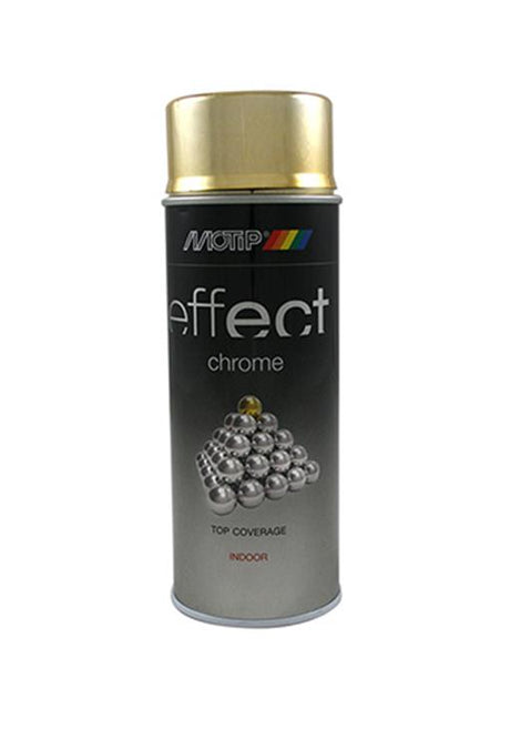 Motip 1032385 - 302603 Dekoeffekt Chromlack Gold 400 ml | 1 Stk