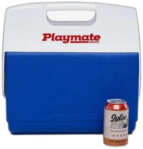 Igloo - retro picnic mand koelbox - passieve koeling - 23 liter - groen - roze