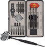 Abbey darts dart set - steel tip soft tip - zwart - 23