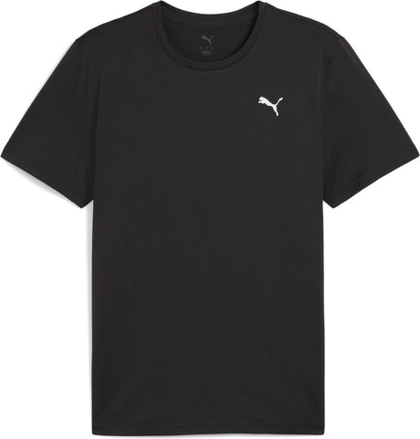 Puma M Tad Essentials Solid Cat Tee (LC Small Cat) Herren-Sportshirt – Schwarz