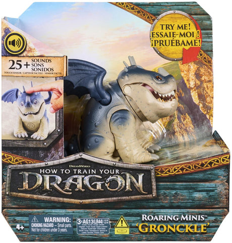 Dreamworks-Drachen, wie man seinen Drachen zähmt – wie man einen Drachen zähmt – brüllender Mini-Gronkel, interaktiver Drache mit 25 Geräuschen – Spielzeug
