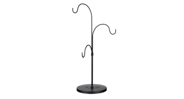 Ornament standaard zwart - l22xb20xh46cm