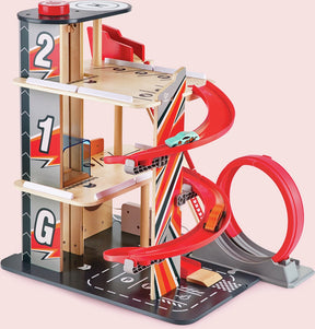Hape stunt-fahrbahn mit ladestation