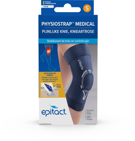 Epitact physiostrap medical - kniebandage - maat s (35 - 38cm) - bij knieartrose en knieschijfpijn - 1 stuk