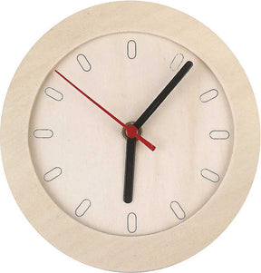 Kreativunternehmen https: www.cchobby.nl Clock-with-wooden-frame-d-15-cm-1-piece