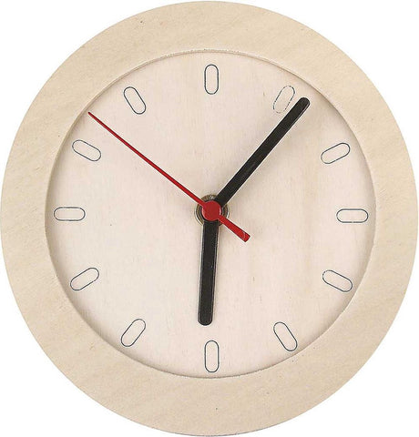 Kreativunternehmen https: www.cchobby.nl Clock-with-wooden-frame-d-15-cm-1-piece