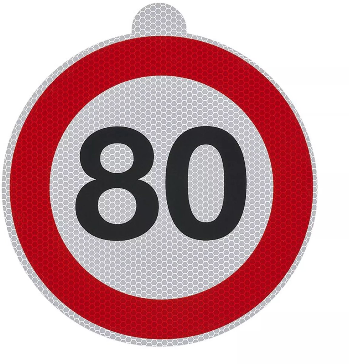 Proplus snelheidssticker 80 – italië – ra2 dgm 57477 – ø20 cm