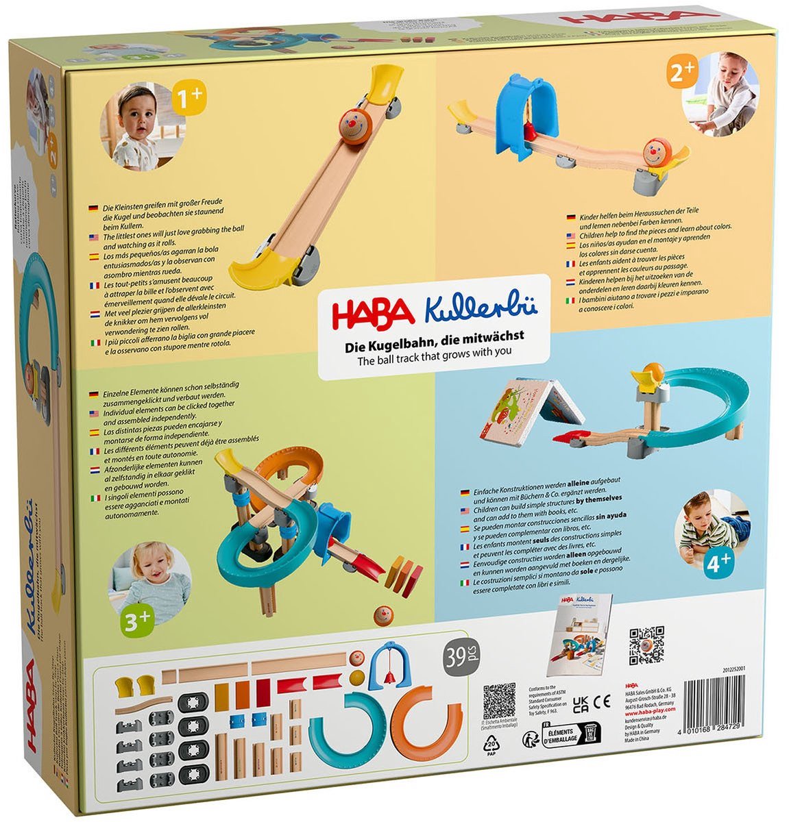 Haba knikkerbaan step by step - de baan die meegroeit - vanaf 1 jaar