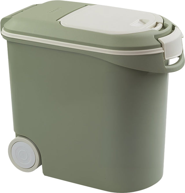 Curver Futterbehälter Hund Katze - Futterbehälter - luftdicht - mit Griff - Misty Green - 35l