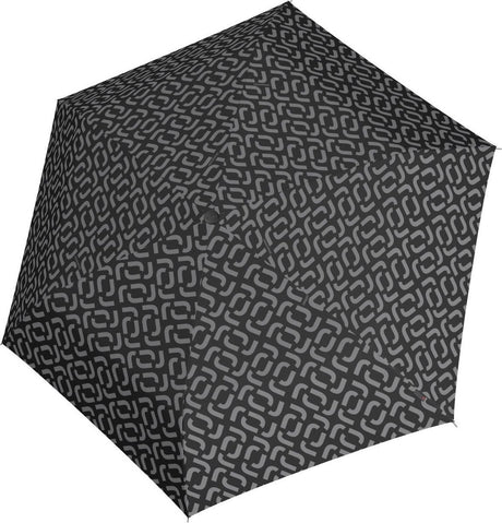 Reisenth Umbrella Pocket Mini faltbarer Mini-Regenschirm – ø 97 cm – Signature Black Schwarz