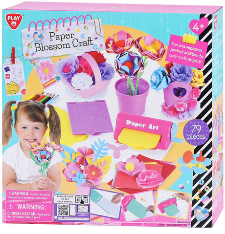 Playgo-Bastelset zum Basteln von Papierblumen – 79-teilig.