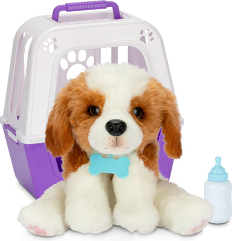 Spectron Little Live Pets mein wirklich echtes Welpen-Kuscheltier im Käfig