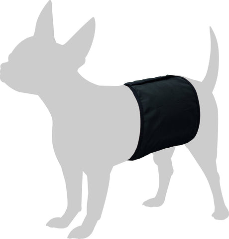 Flamingo-Hundehose für Rüden – Hundekleidung – 41 x 12 – schwarz