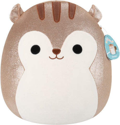 Squishmallows squihsmallows - large plush 40cm sawyer - brown glitter squirrel