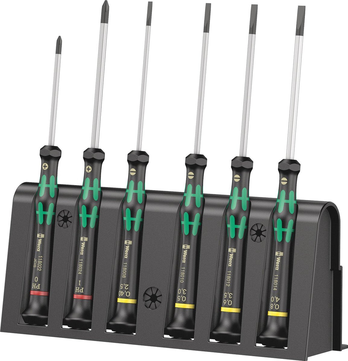 Wera 2035 6 b Mikro-Schraubendreher-Set + Halter, 6-teilig – 1 Stück(e) – 05118152001