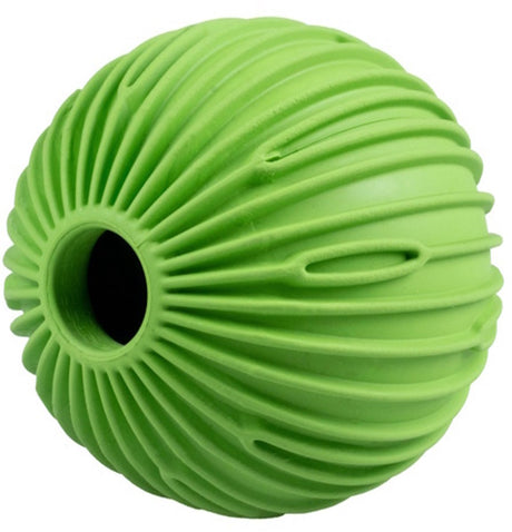 Ebi snack attack - snackspeeltje hond - vulbaar rubber voederspeeltje - voor puppy tot volwassen - groen one size