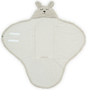 Jollein baby wikkeldeken - bunny - nougat - 100x105cm