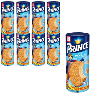 Lu Prince gefüllte Kekse Vanille 8 x 300 g – Keks für unterwegs – Kaffee – Tee – Arbeit – Brühe