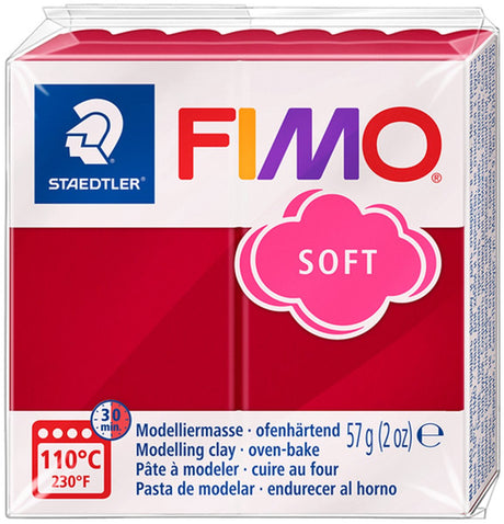 Fimo® weich, kirschrot, 57 gr 1 Box
