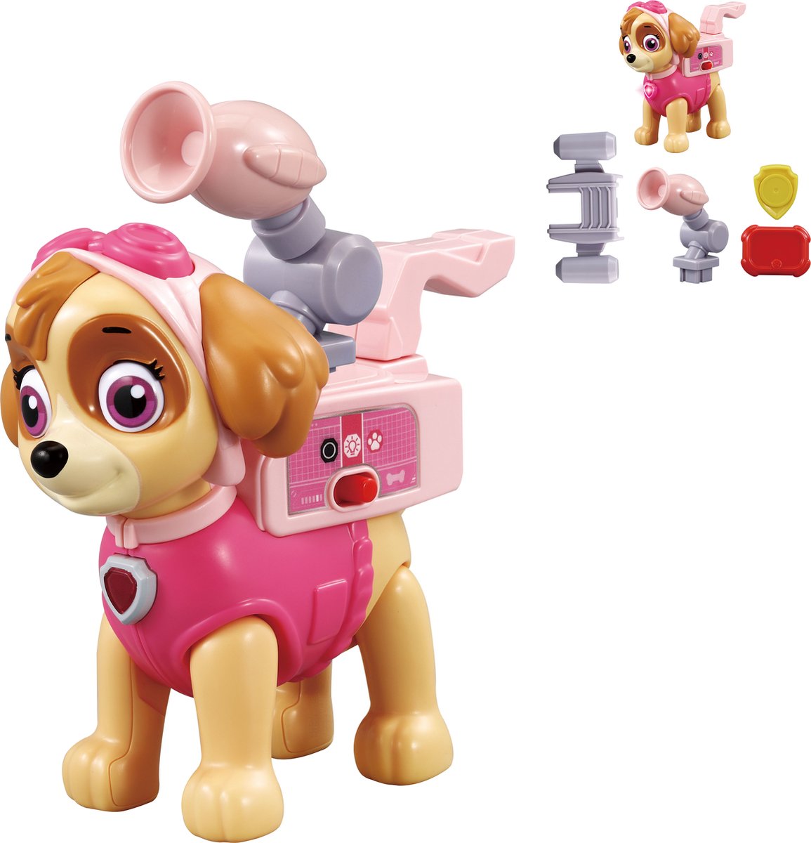 Vtech Paw Patrol Smartpup Skye Spielfigur – interaktives Spielzeug – pädagogisches Kinderspielzeug – ab 3 Jahren – rosa