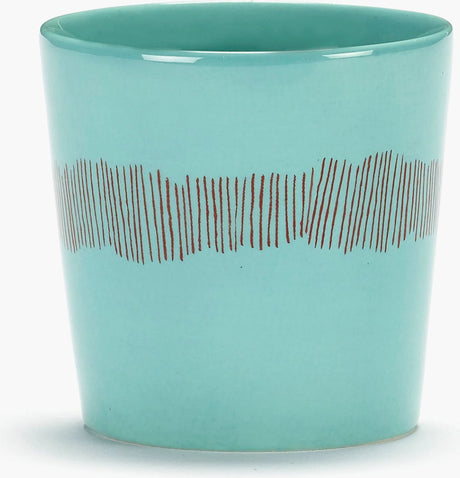 Serax - Ottolenghi Feast - Kaffeetasse - Azurblau Rot - 7 ø - 4 Stück