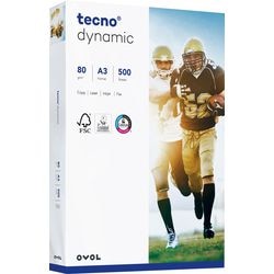 Kopierpapier Tecno Dynamic 2100011485 A3 80 g m² weiß 500 Blatt