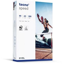 Kopierpapier Tecno Speed 2100011524 A3 80 g m² weiß 500 Blatt