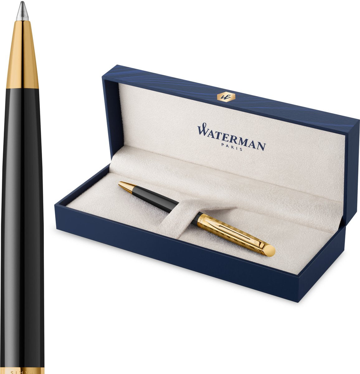 Waterman Hemisphère-Kugelschreiber | die Opernsammlung | schwarzes Gold | Geschenkverpackung