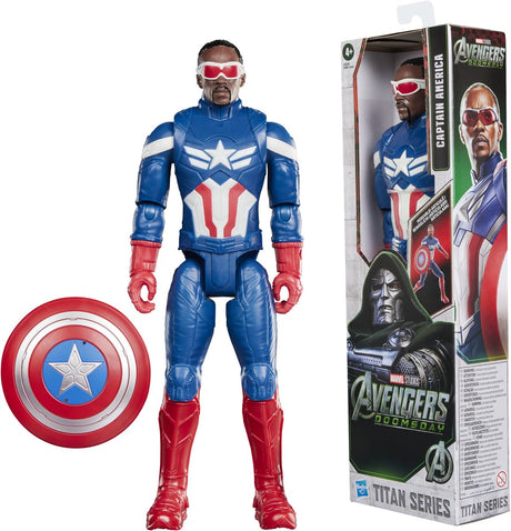Hasbro marvel studios avengers - doomsday titan hero series captain america - actiefiguur 30 cm