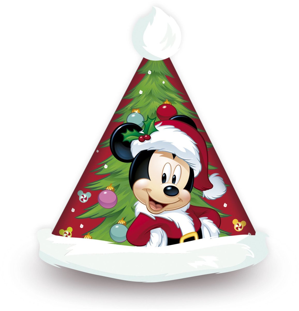 Arditex Weihnachtsmütze Mickey 43 x 32 cm Polyester rot