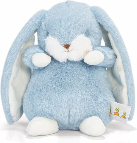 Bunnies by the Bay Knabberhase – Stofftier – Kuscheltier für Kinder – gestickte Details – 20 cm – blau
