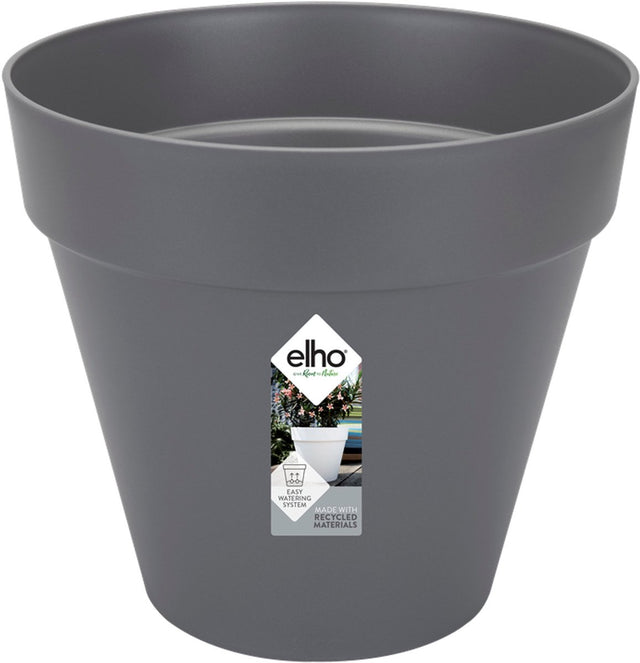 Elho Loft Urban Round 30 – Blumentopf für den Außenbereich – ø 28,5 x H 26,0 cm – Anthrazit