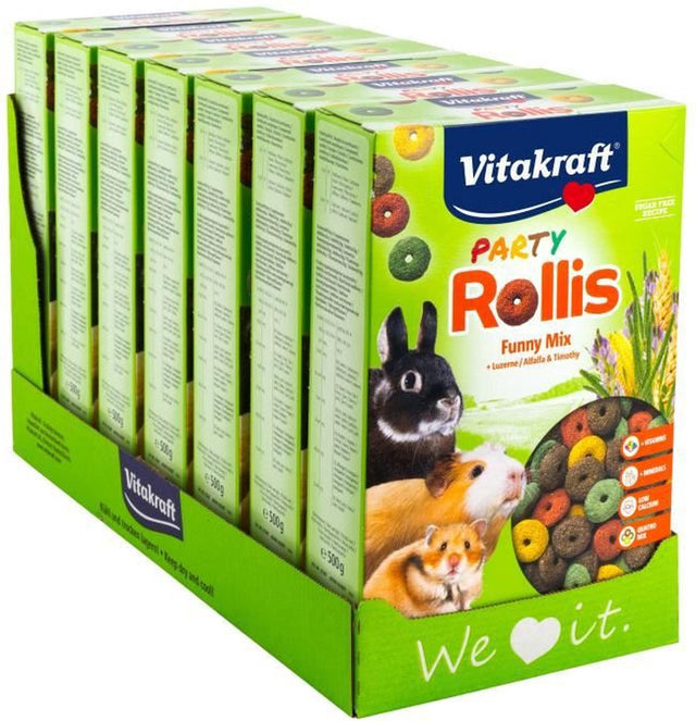 Vitakraft party rollis - knaagdiersnacks - 7x 500 gram