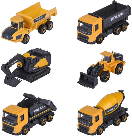 Majorette Volvo Construction 3-teiliges Set, 2-fach.