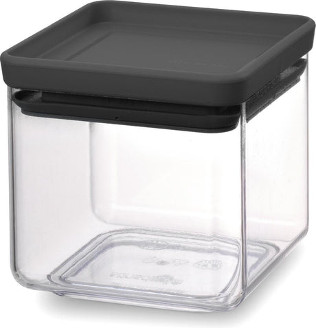 Brabantia lecker+ Vorratsbehälter – stapelbar – 0,7 l – dunkelgrau