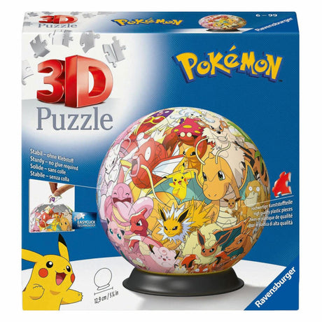 Ravensburger 3D-Puzzleball Pokémon-Figuren, 54 Teile.