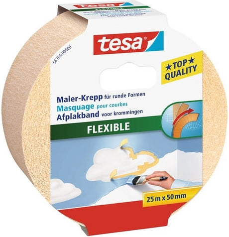 Tesa 1052456 – Flex-Abdeckband 25 m x 25 mm | 6 Stück